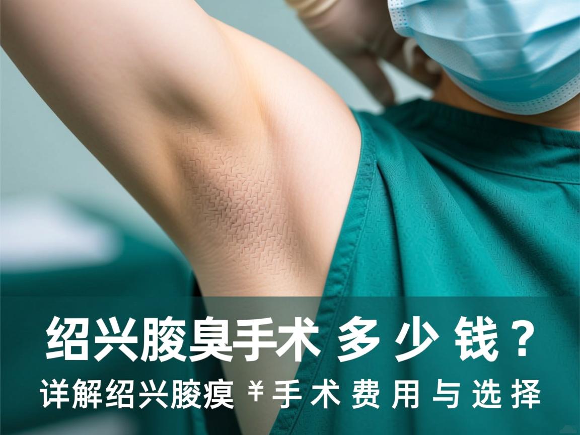 绍兴腋臭手术多少钱？详解绍兴腋臭手术费用与选择