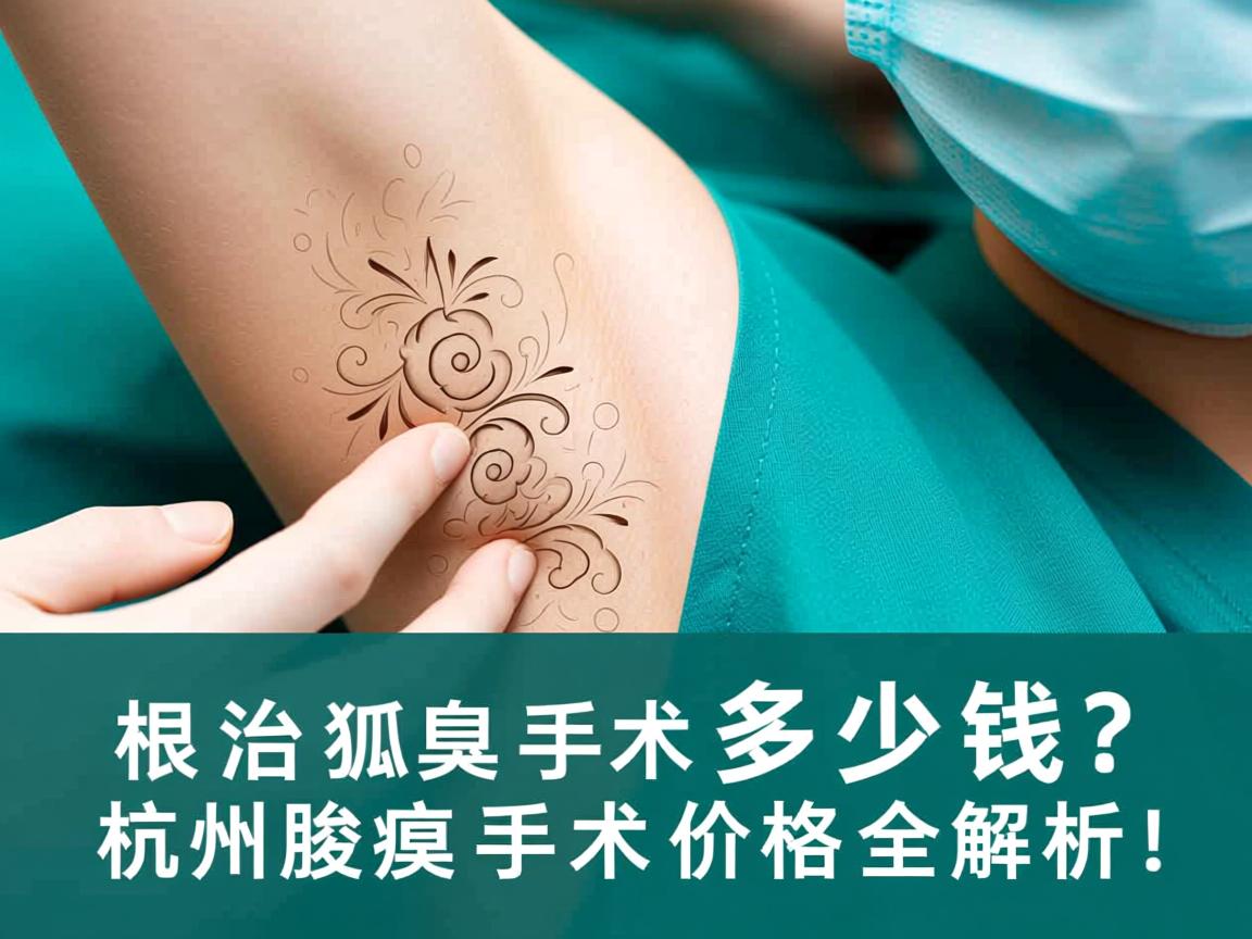 根治狐臭手术多少钱？杭州腋臭手术价格全解析！