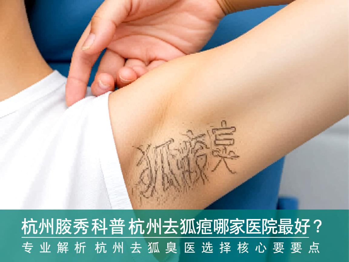 杭州腋秀科普杭州去狐臭哪家医院最好？专业解析杭州去狐臭医院选择核心要点