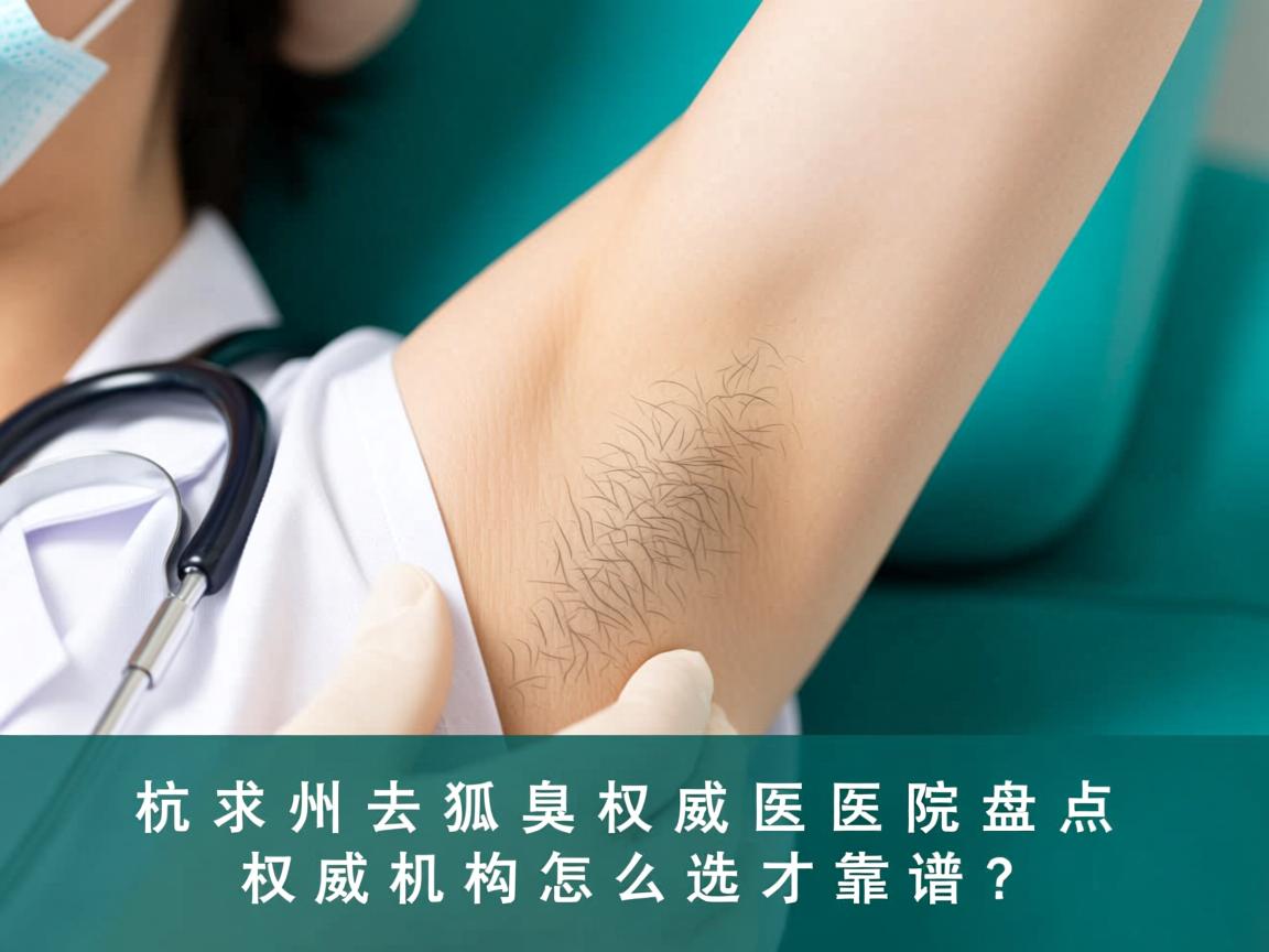 杭州去狐臭权威医院盘点，权威机构怎么选才靠谱？