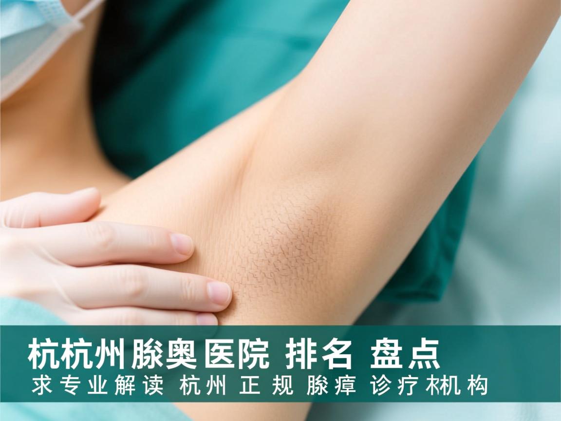 杭州腋臭医院排名盘点，专业解读杭州正规腋臭诊疗机构