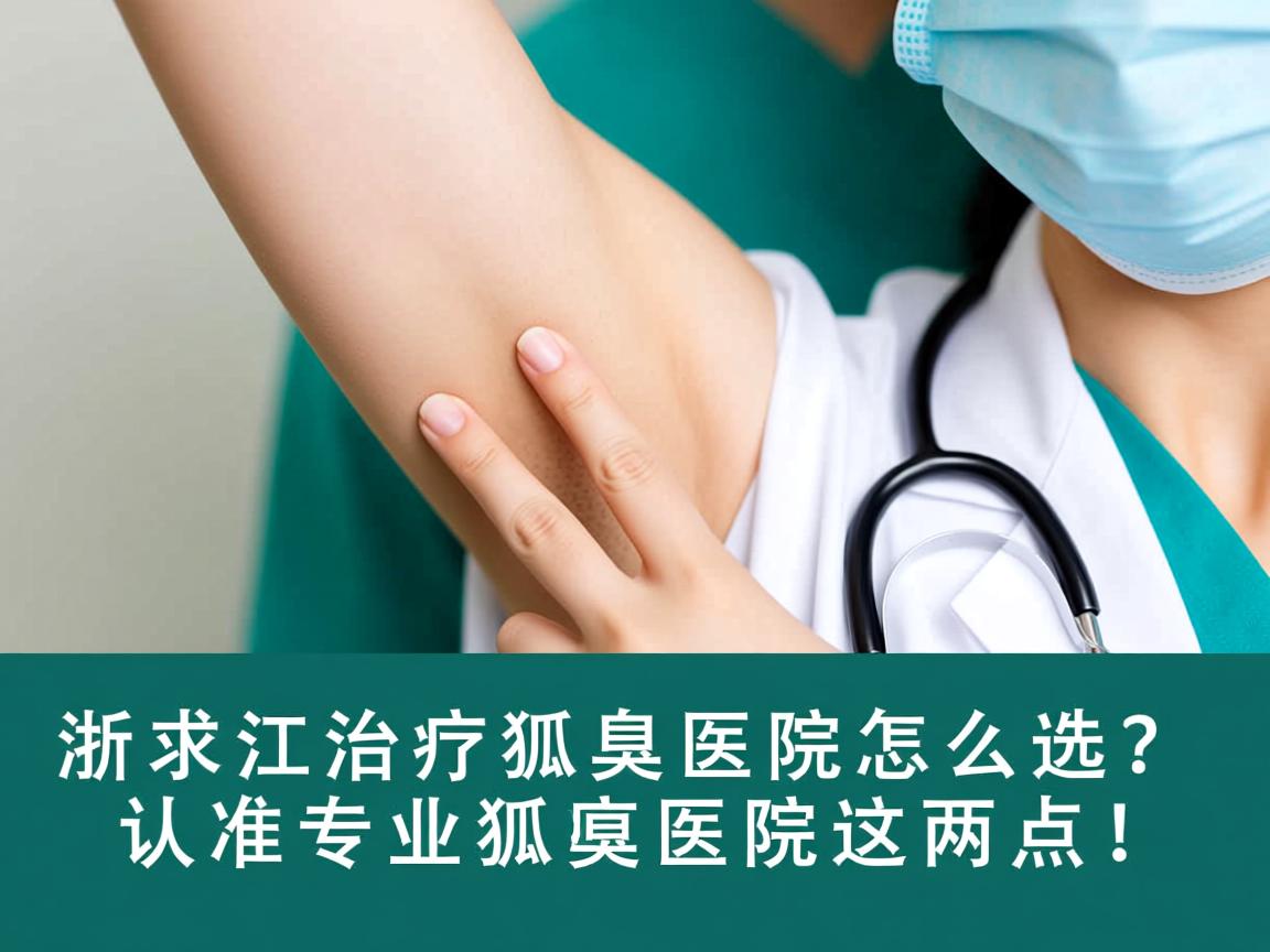 浙江治疗狐臭医院怎么选？认准专业狐臭医院这两点！