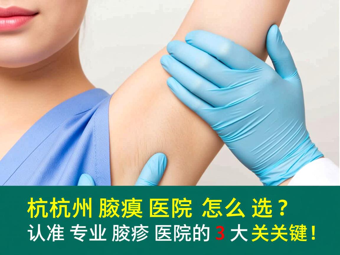 杭州腋臭医院怎么选？认准专业腋臭医院的3大关键！