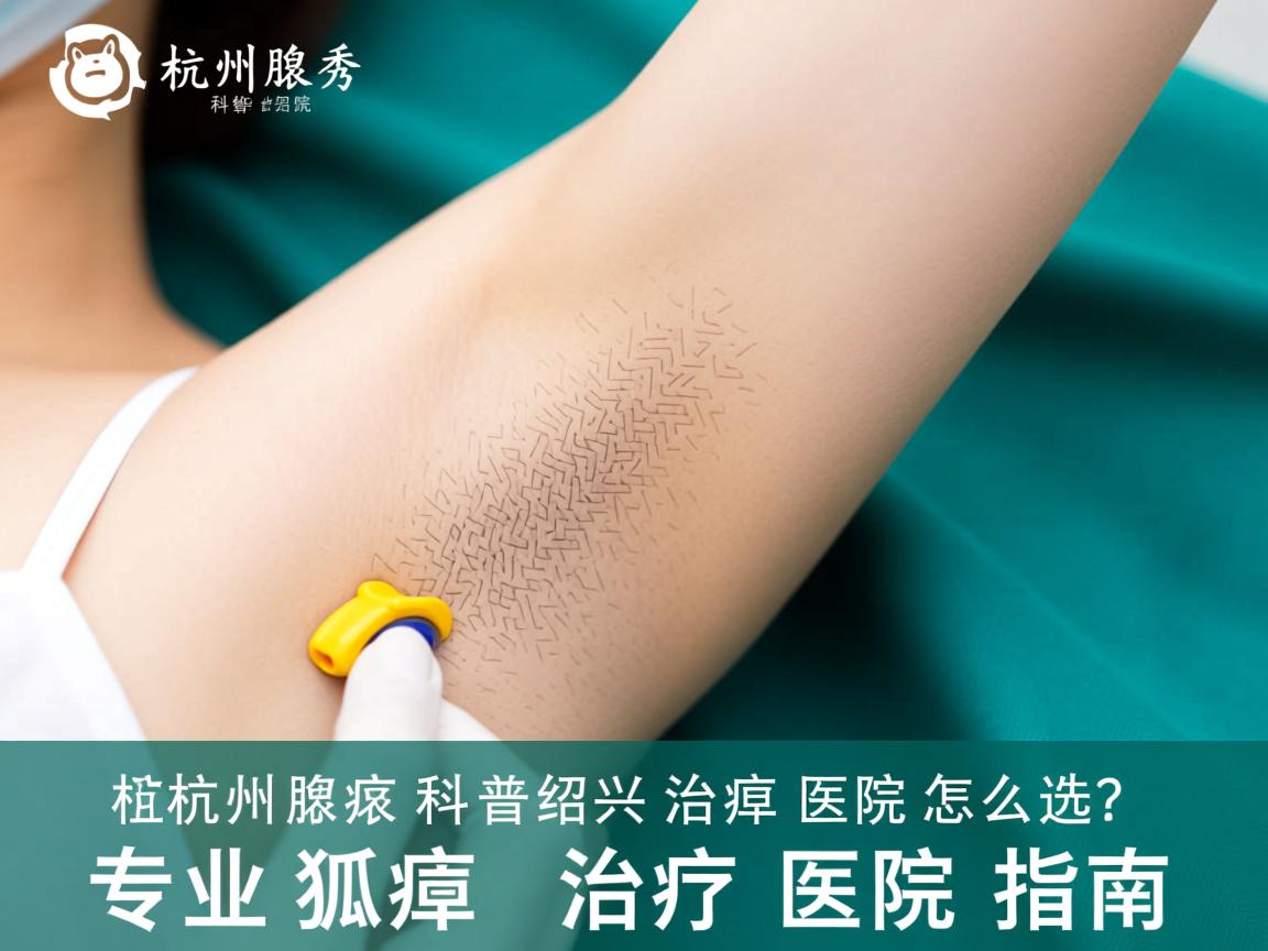 杭州腋秀科普绍兴治狐臭医院怎么选？专业狐臭治疗医院指南