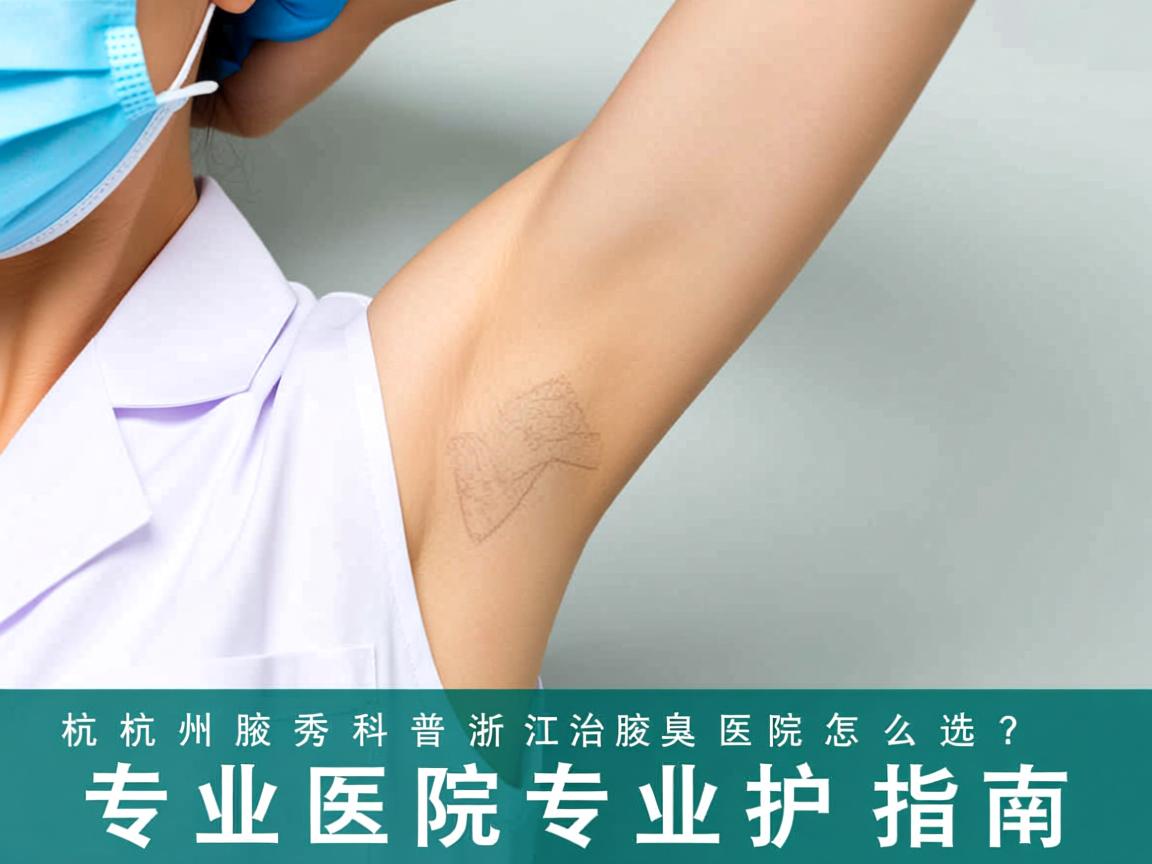 杭州腋秀科普浙江治疗腋臭医院怎么选？专业医院专业护理指南