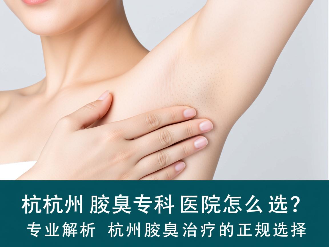 杭州腋臭专科医院怎么选？专业解析杭州腋臭治疗的正规选择