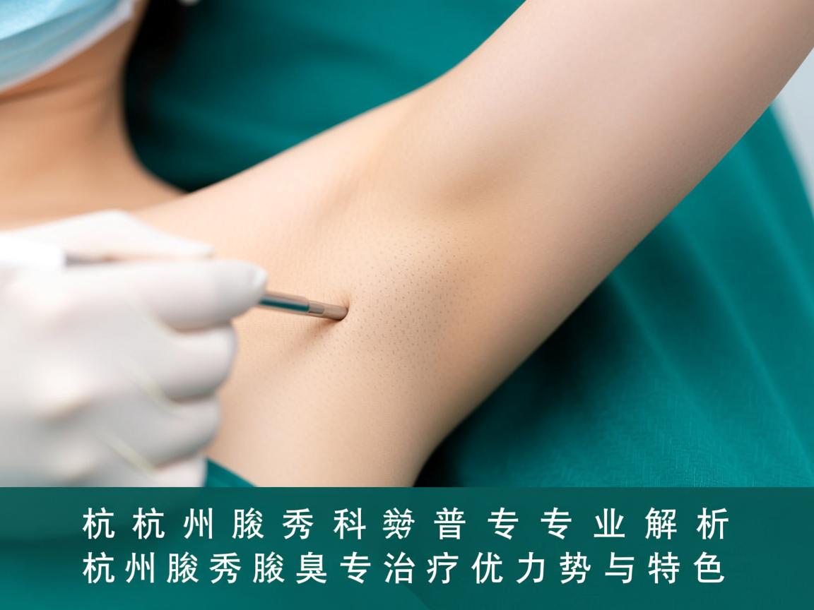 杭州腋秀科普专业解析，杭州腋秀腋臭专科的治疗优势与特色