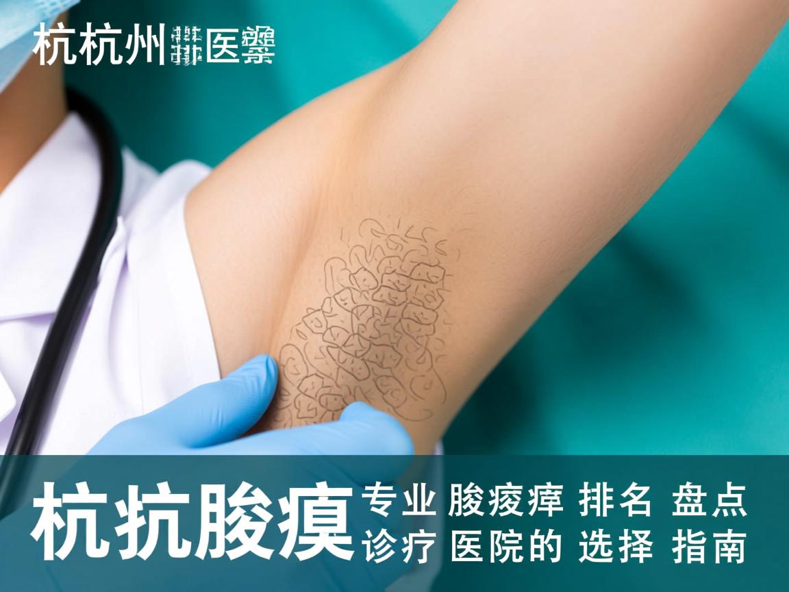 杭州腋臭医院排名盘点，专业腋臭诊疗医院的选择指南