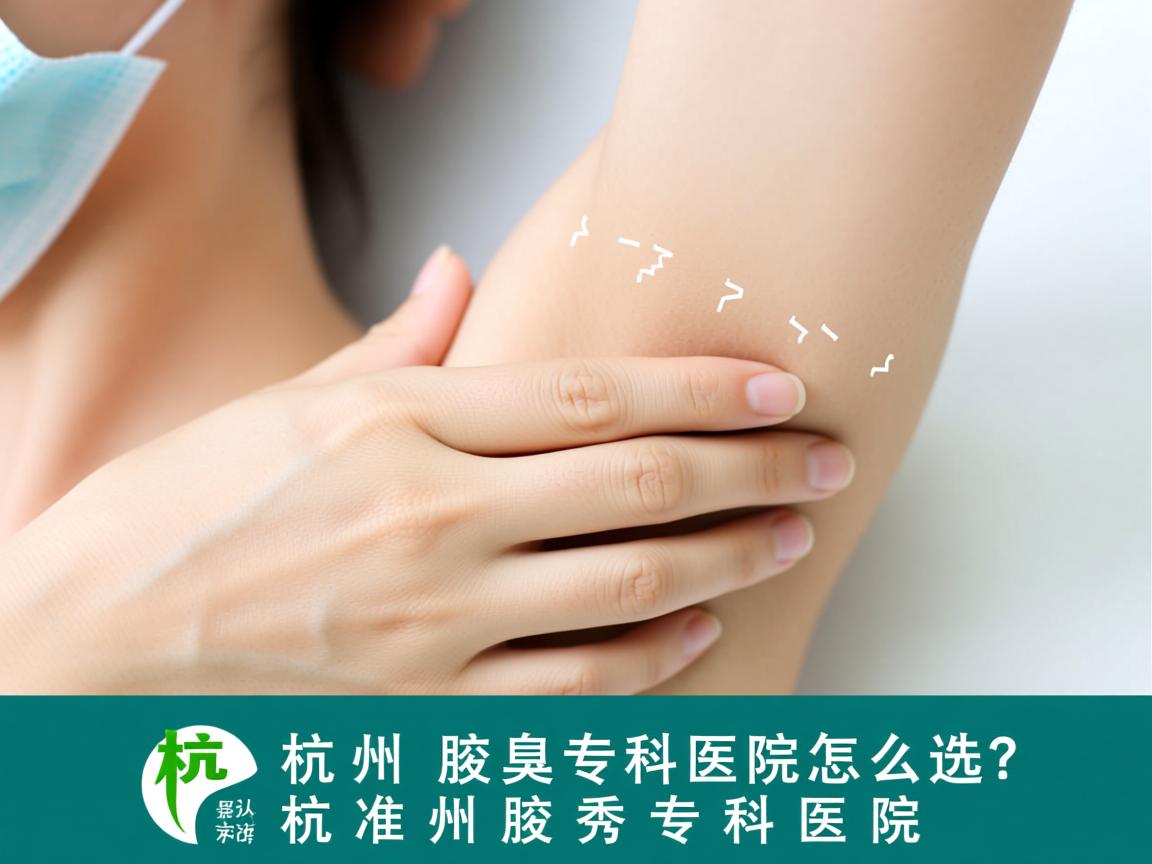杭州腋臭专科医院怎么选？认准杭州腋秀专科医院