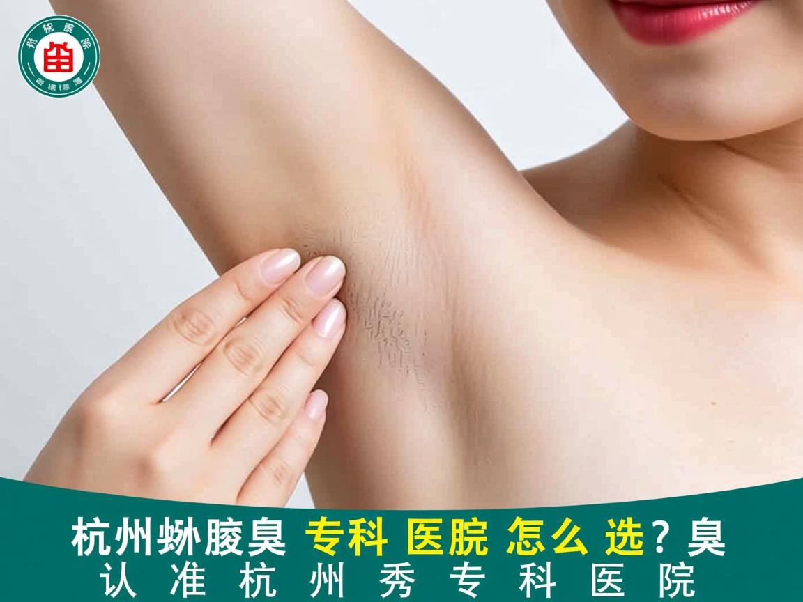 杭州腋臭专科医院怎么选？认准杭州腋秀专科医院