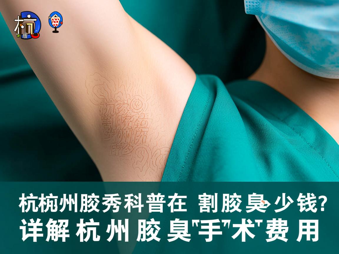 杭州腋秀科普在杭州割腋臭多少钱？详解杭州腋臭手术费用