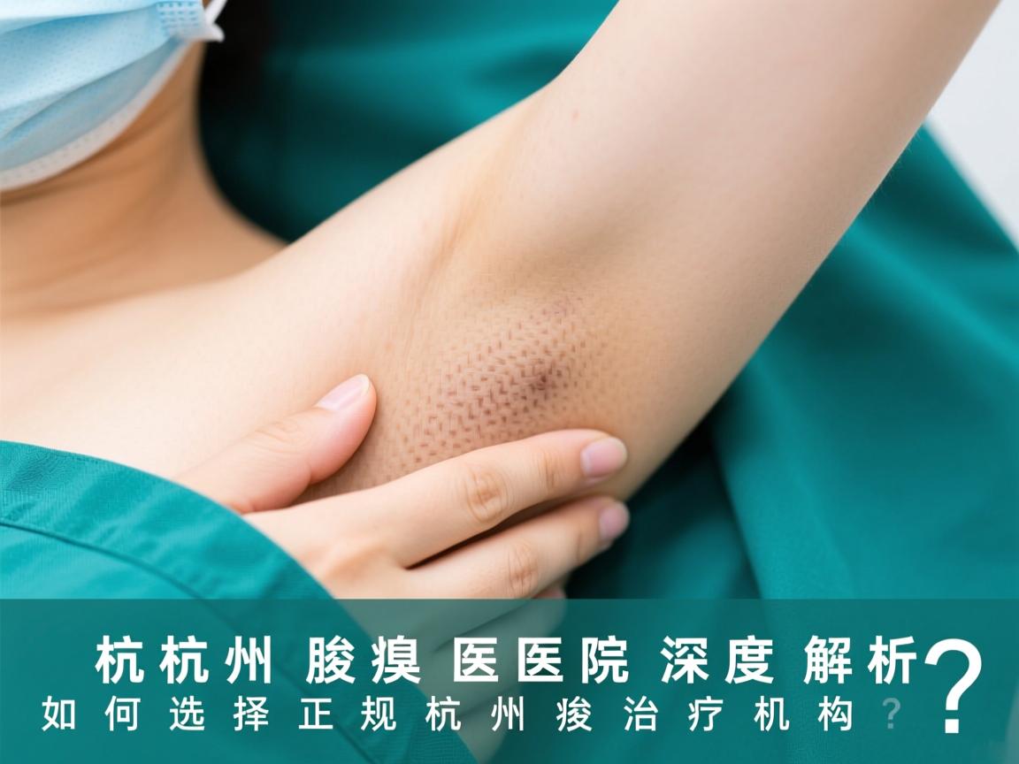 杭州腋臭医院深度解析，如何选择正规的杭州腋臭治疗机构？
