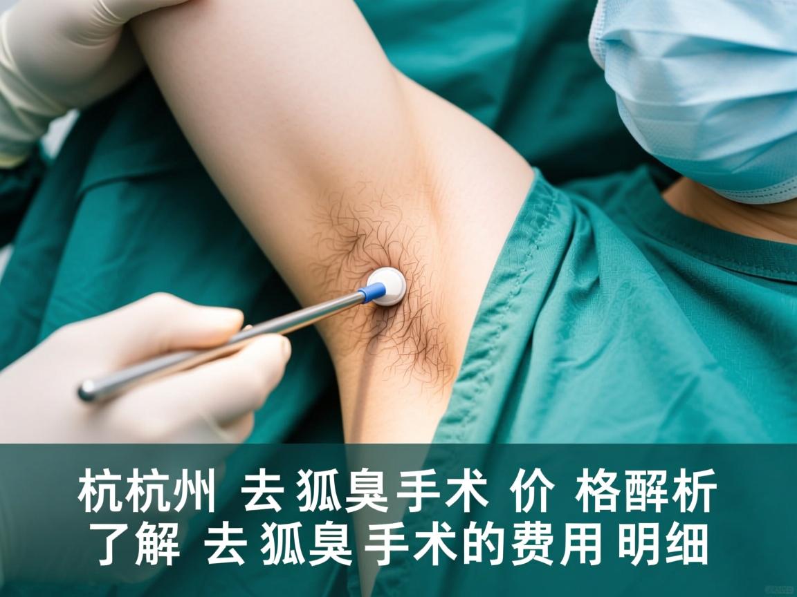 杭州去狐臭手术价格解析，了解去狐臭手术的费用明细