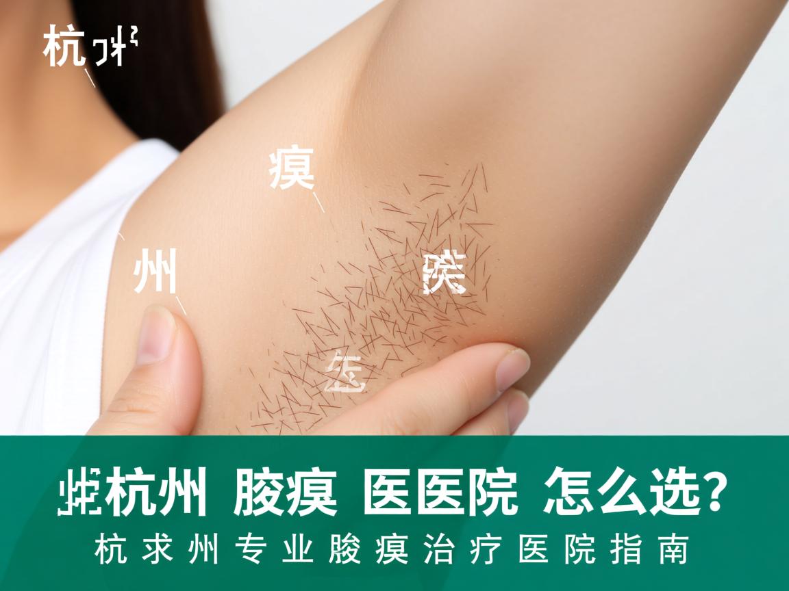 杭州腋臭医院怎么选？杭州专业腋臭治疗医院指南