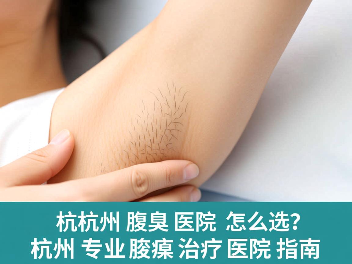 杭州腋臭医院怎么选？杭州专业腋臭治疗医院指南