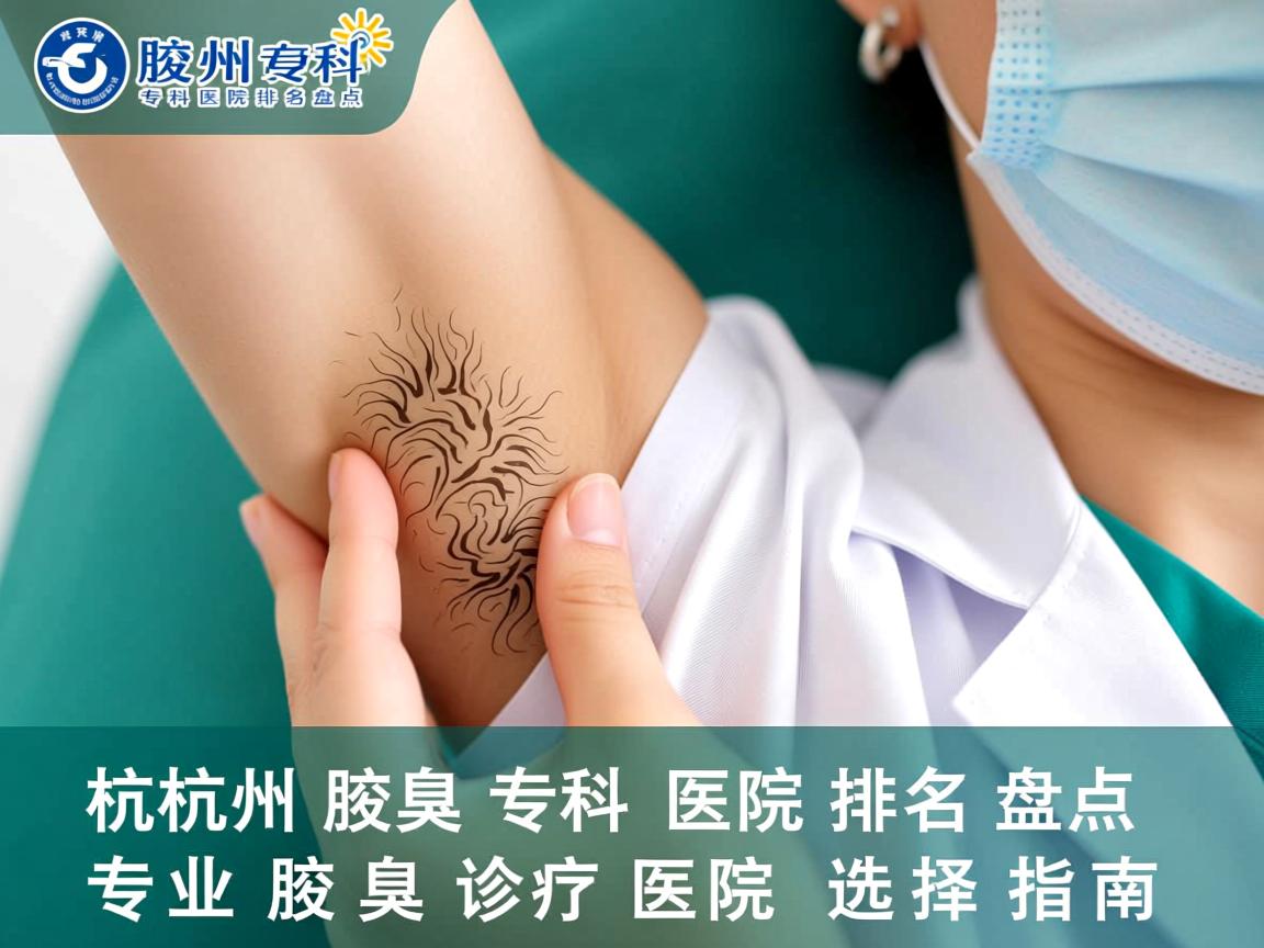 杭州腋臭专科医院排名盘点，专业腋臭诊疗医院的选择指南