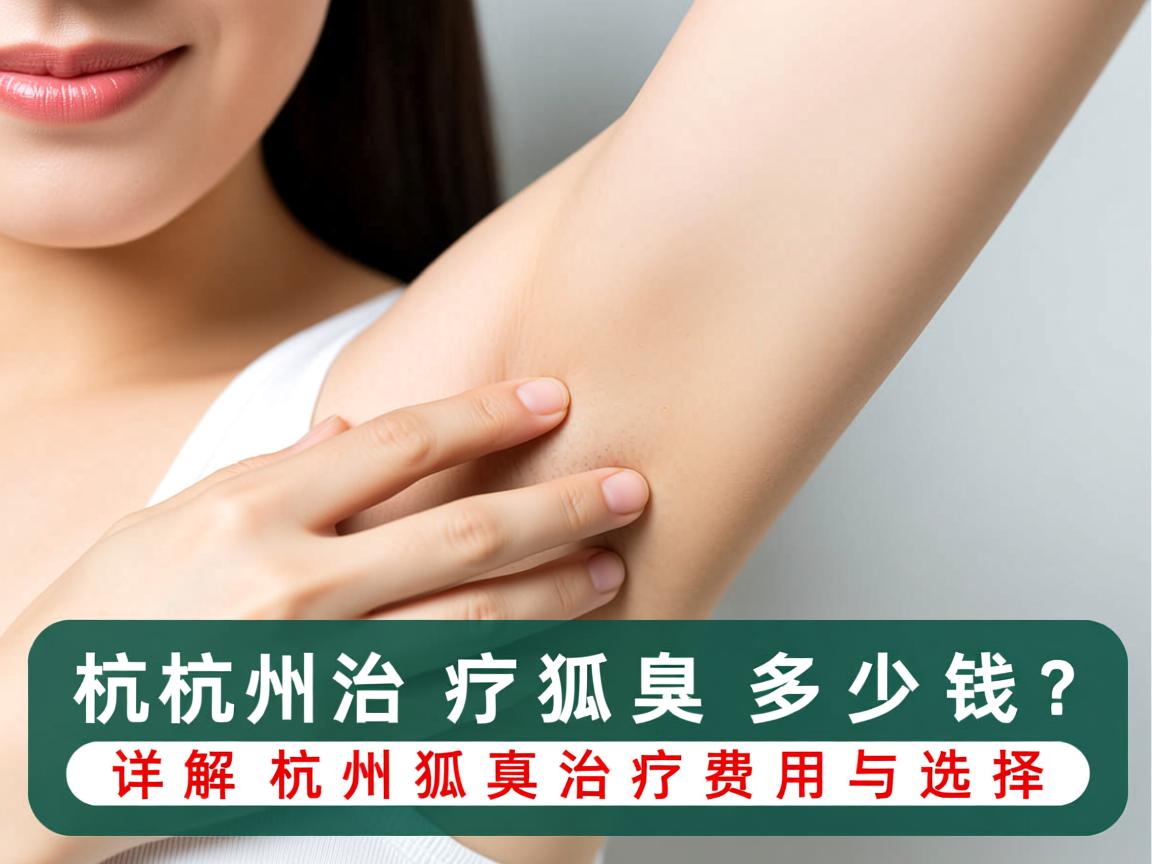 杭州治疗狐臭多少钱？详解杭州狐臭治疗费用与选择
