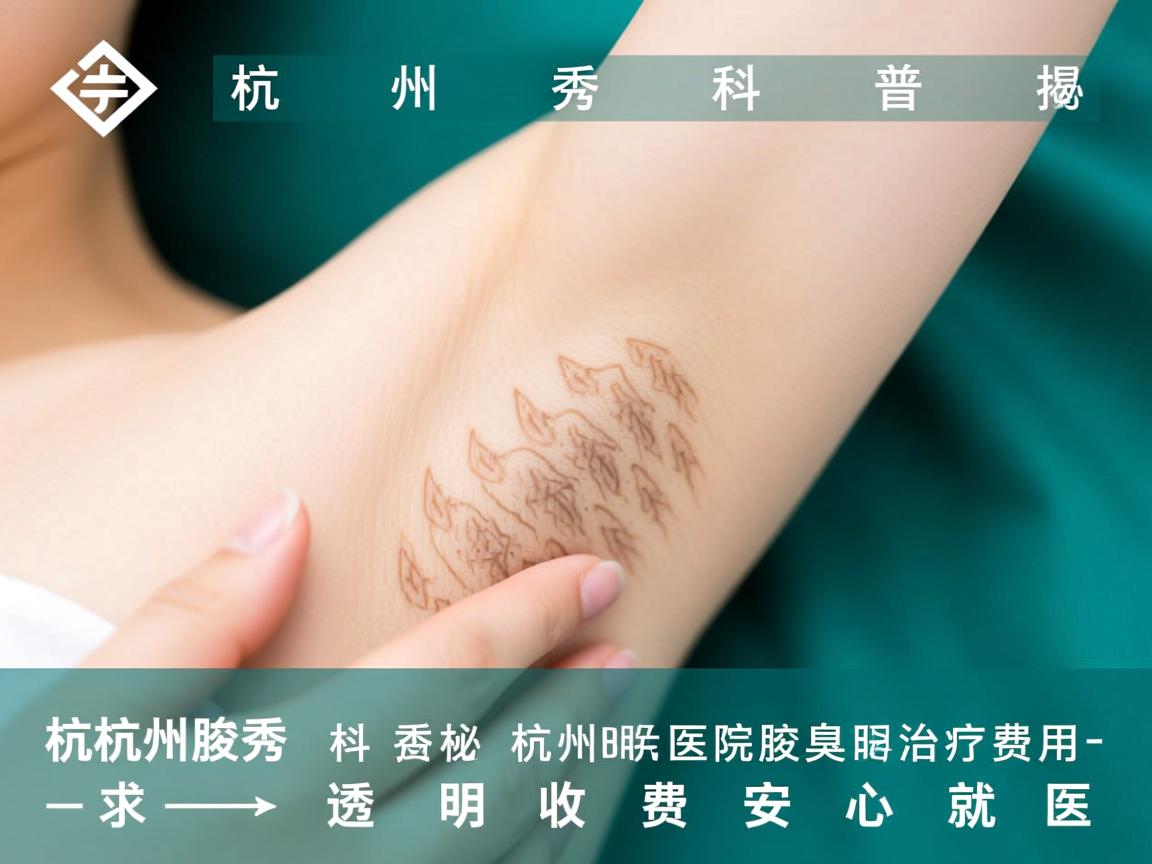 杭州腋秀科普揭秘杭州腋秀医院腋臭治疗费用，透明收费安心就医