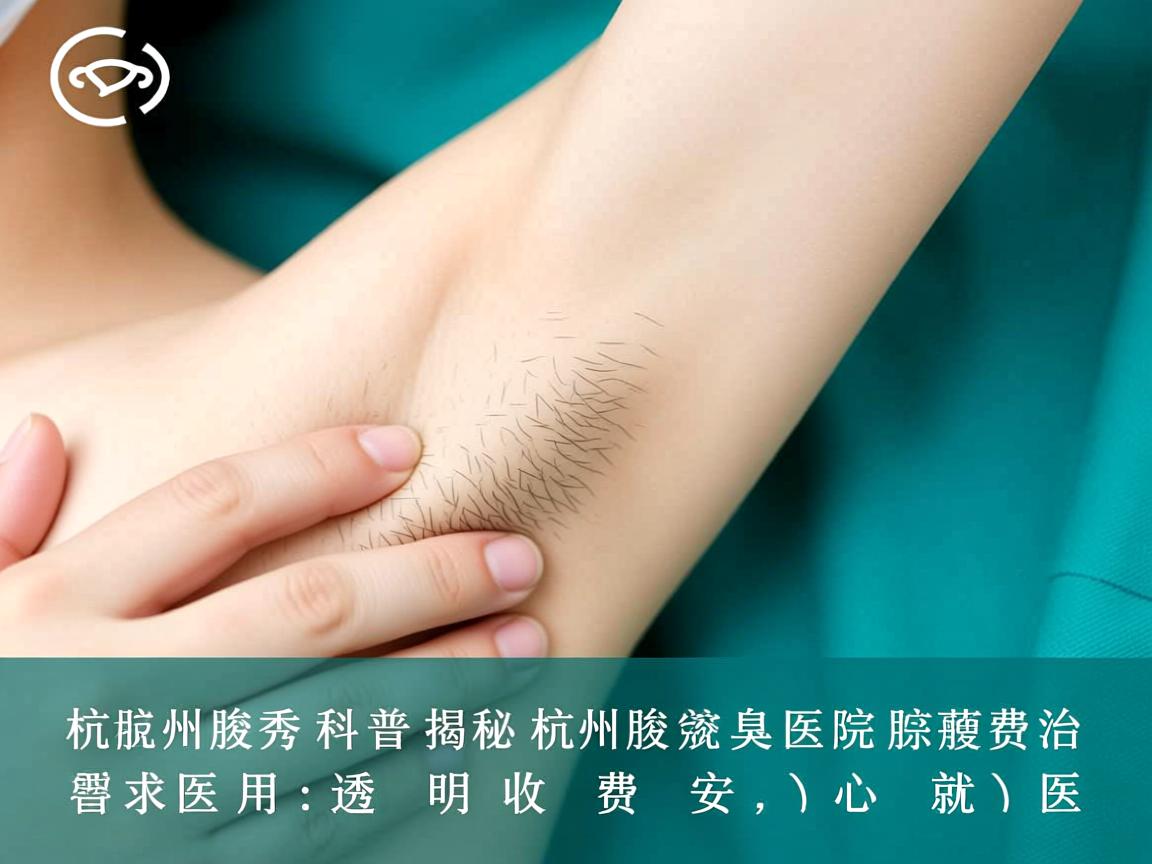 杭州腋秀科普揭秘杭州腋秀医院腋臭治疗费用，透明收费安心就医