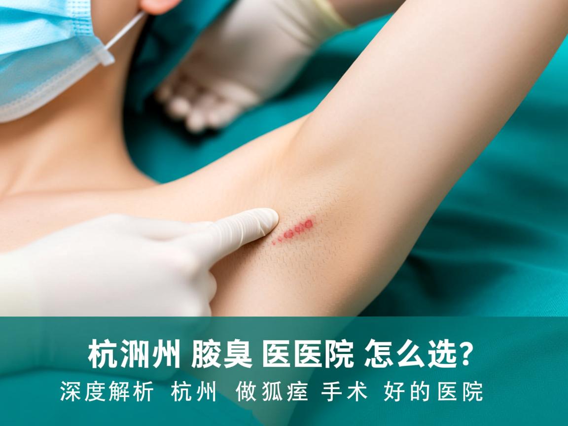 杭州腋臭医院怎么选？深度解析杭州做狐臭手术好的医院