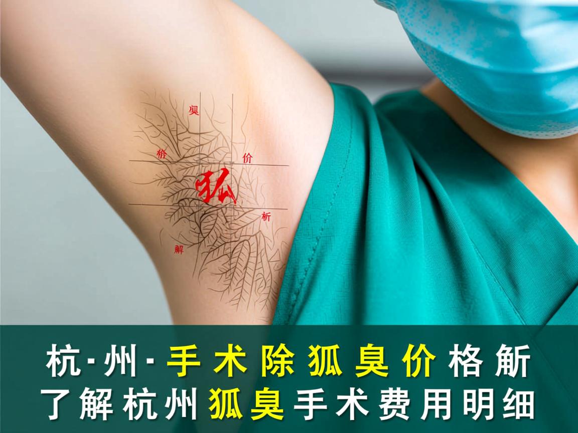 杭州手术除狐臭价格解析，了解杭州狐臭手术费用明细