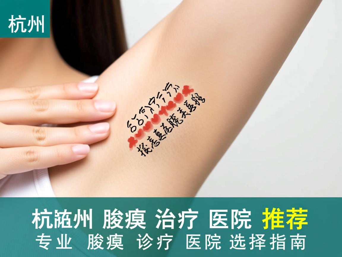 杭州腋臭治疗医院推荐，专业腋臭诊疗医院的选择指南