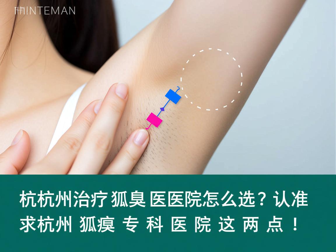 杭州治疗狐臭医院怎么选？认准杭州狐臭专科医院这两点！