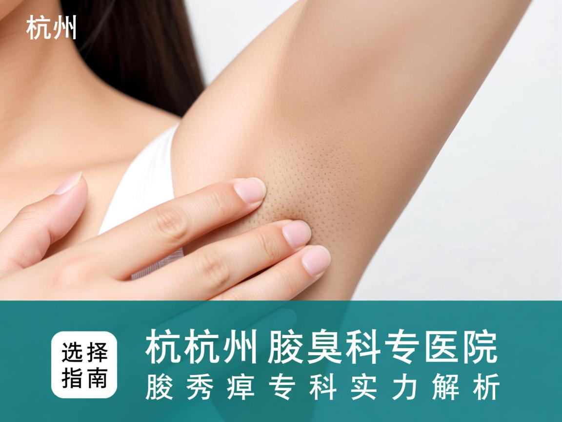 杭州腋臭专科医院选择指南,聚焦杭州腋秀腋臭专科实力解析 杭州腋臭专科医院选择指南,聚焦杭州腋秀腋臭专科实力解析