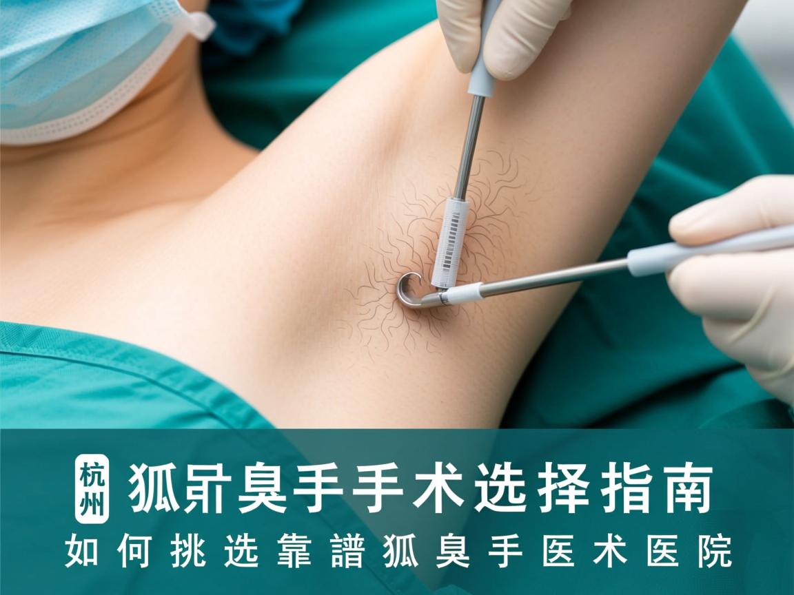 杭州狐臭手术选择指南，如何挑选靠谱的狐臭手术医院