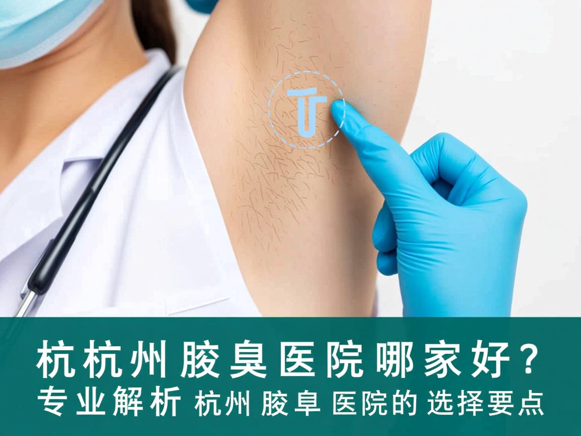 杭州腋臭医院哪家好？专业解析杭州腋臭医院的选择要点