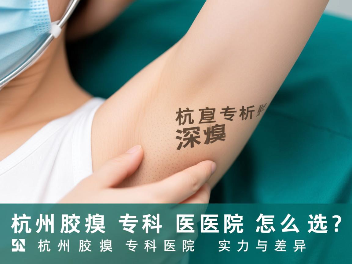 杭州腋臭专科医院怎么选？深度解析杭州腋臭专科医院的实力与差异