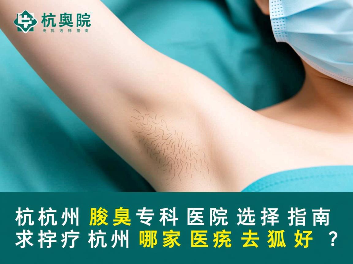 杭州腋臭专科医院选择指南，杭州哪家医院去狐臭好？
