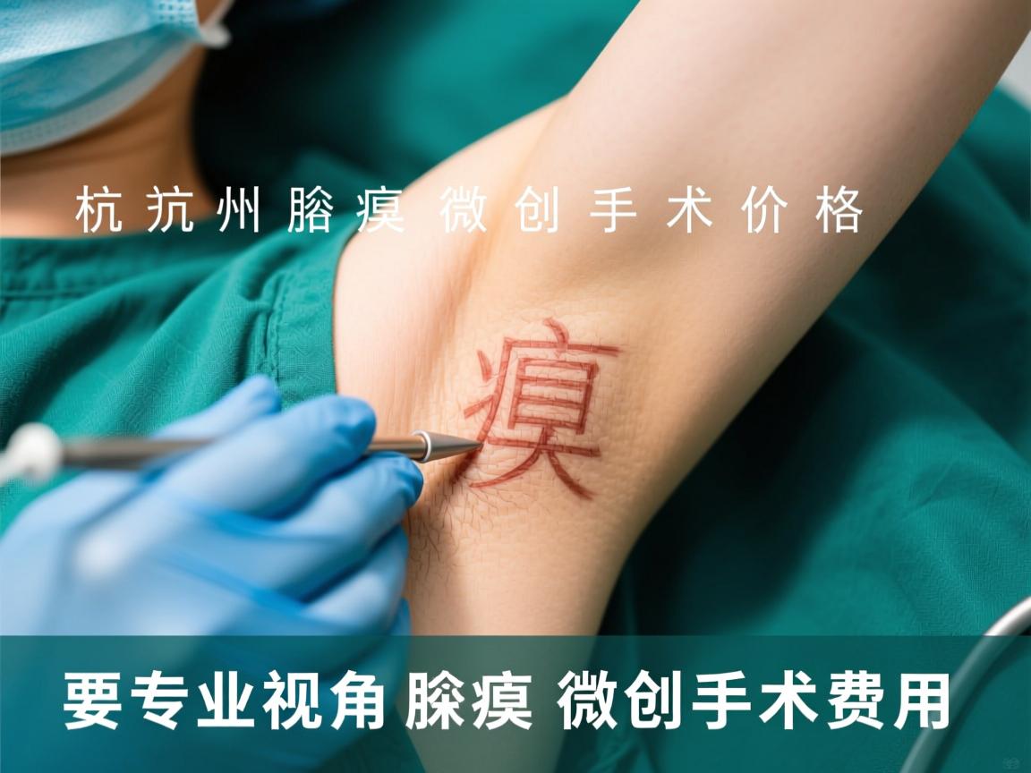 杭州腋臭微创手术价格解析，专业视角看腋臭微创手术费用