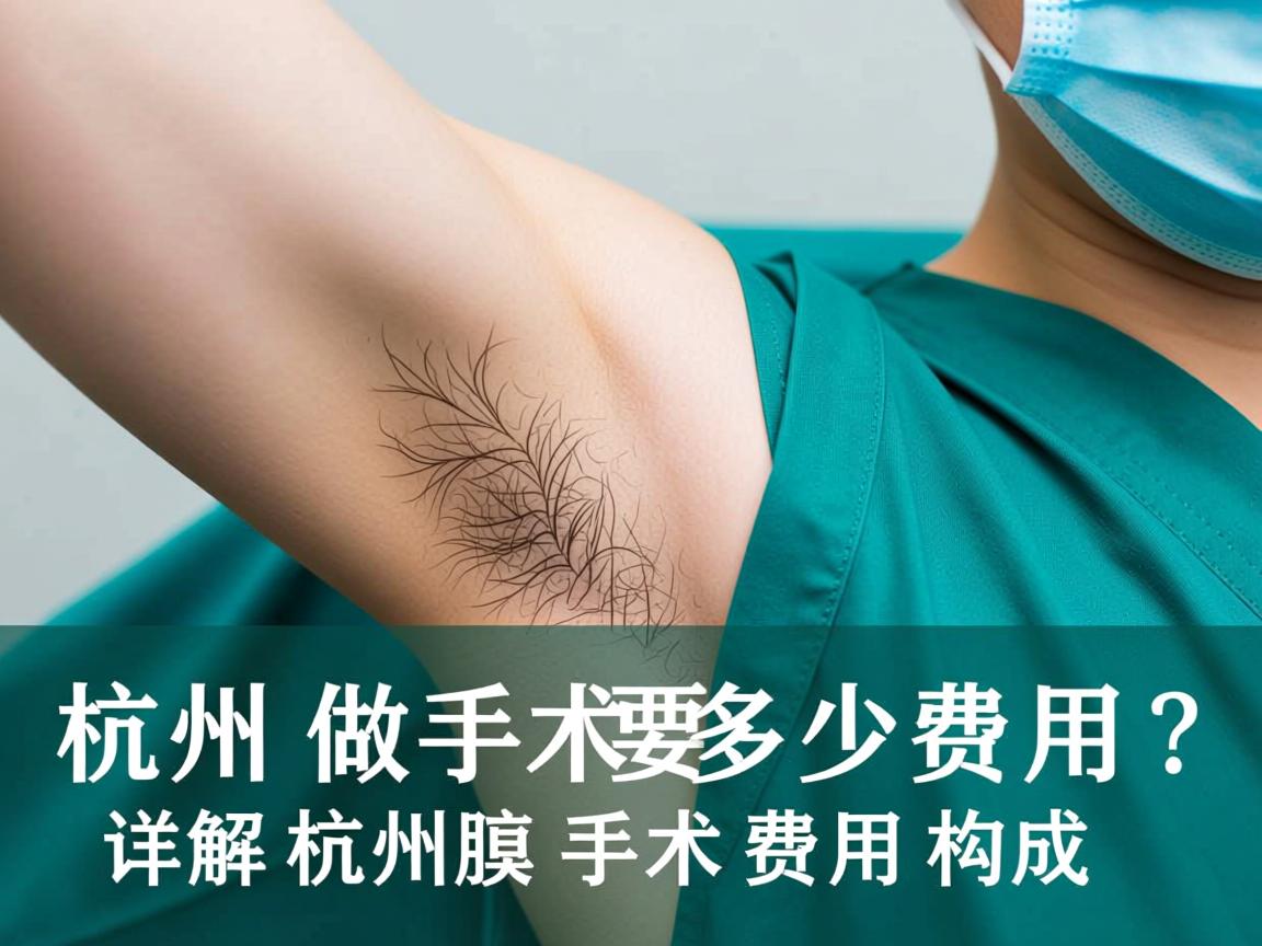 在杭州做腋臭手术要多少费用？详解杭州腋臭手术费用构成