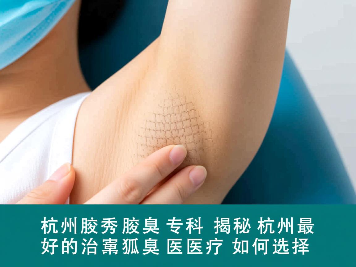 杭州腋秀腋臭专科，揭秘杭州最好的治狐臭医院如何选择