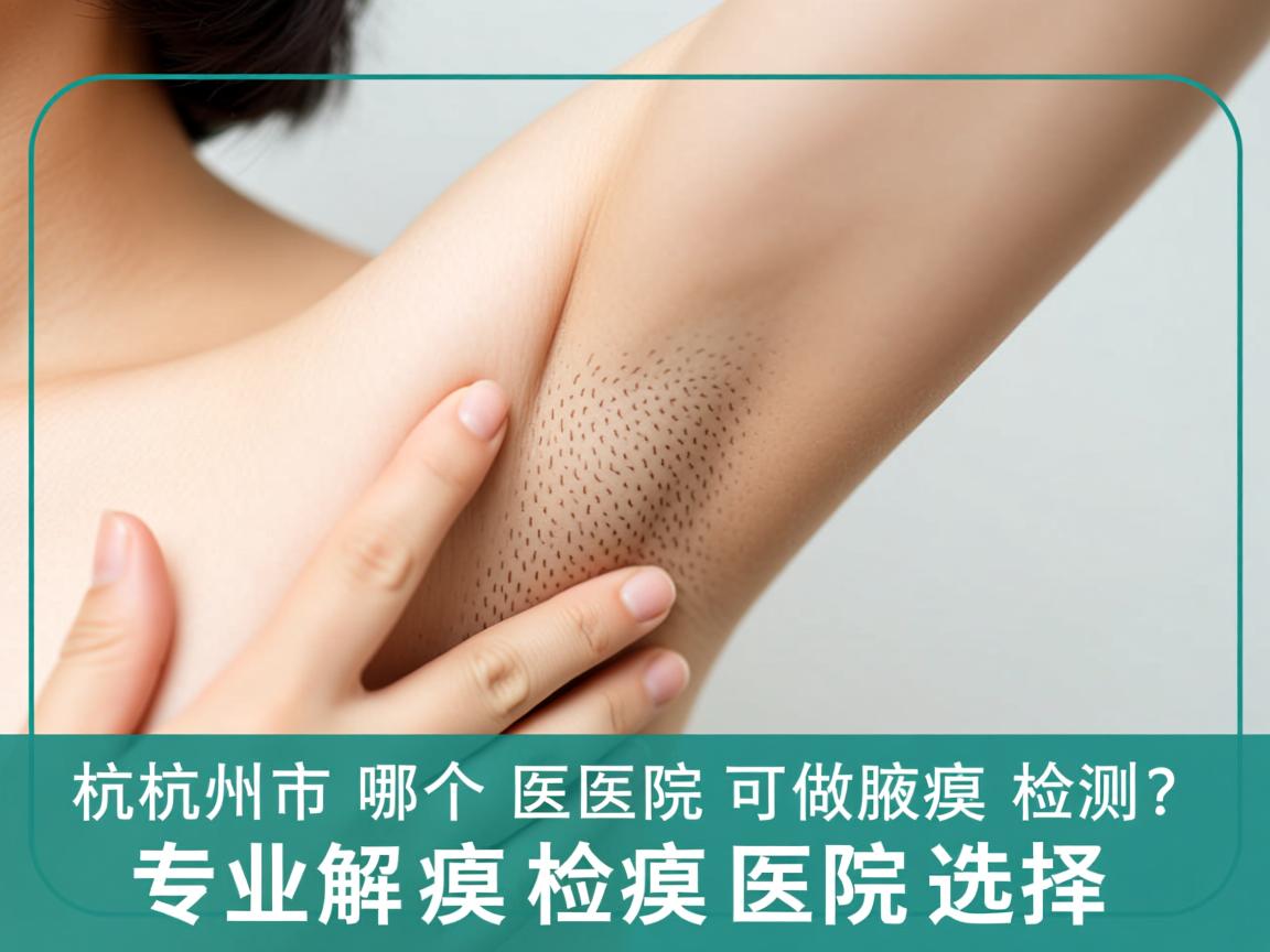 杭州市哪个医院可以做腋臭检测？专业解析杭州腋臭检测医院选择