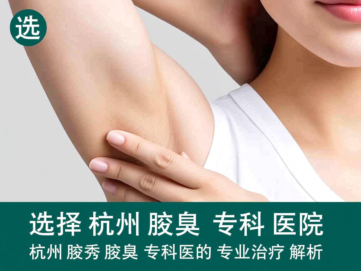选择杭州腋臭专科医院，杭州腋秀腋臭专科的专业治疗解析