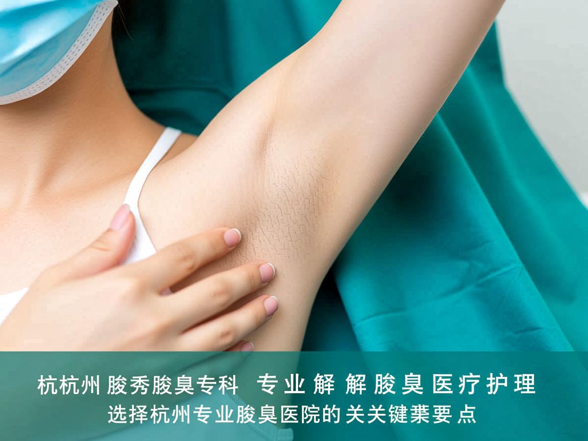 杭州腋秀腋臭专科，专业解读腋臭医疗护理，选择杭州专业腋臭医院的关键要点
