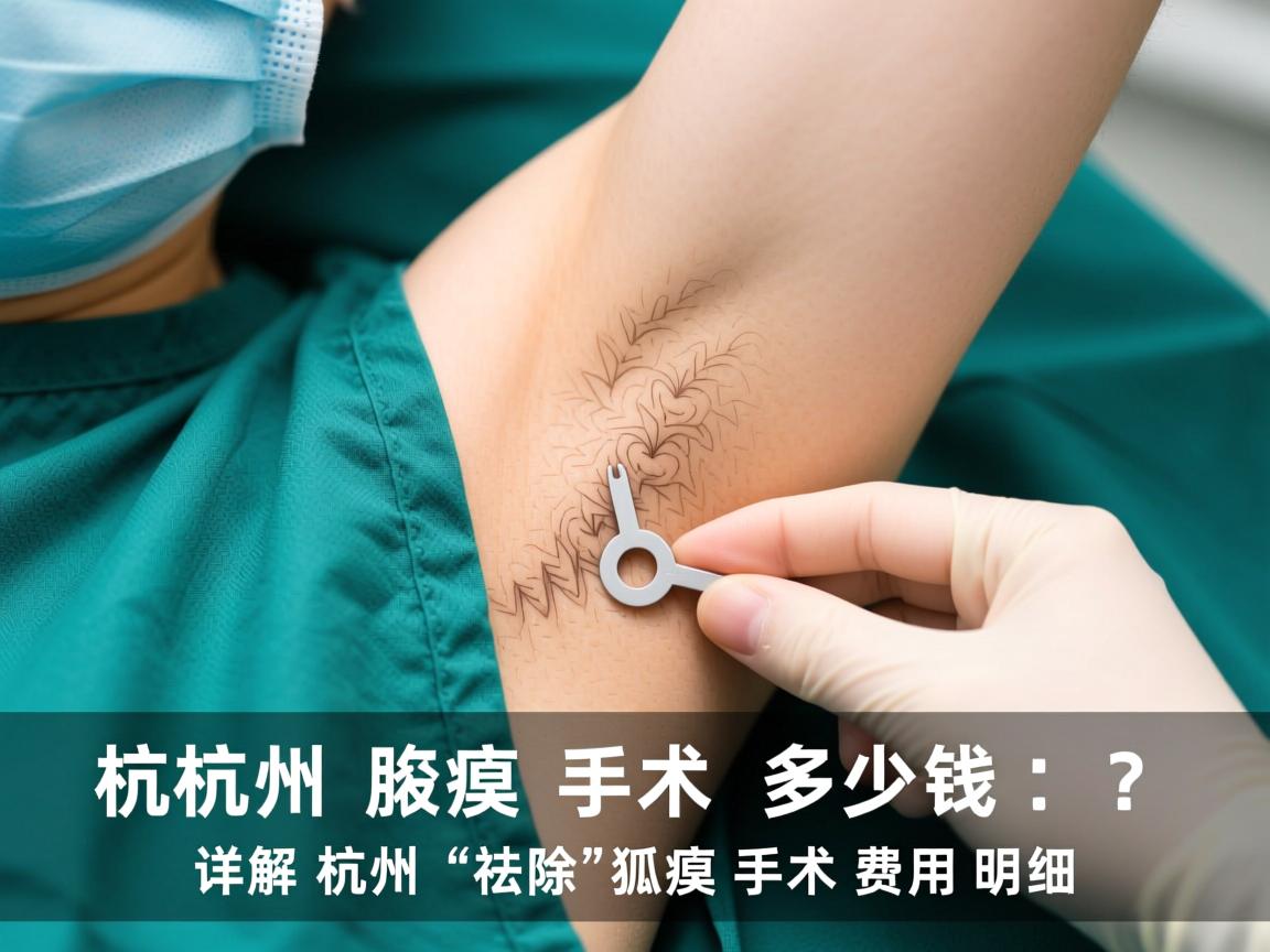 杭州腋臭手术多少钱？详解杭州祛除狐臭手术费用明细