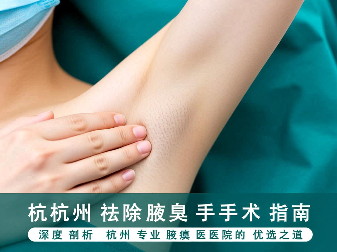 杭州祛除腋臭手术指南，深度剖析杭州专业腋臭医院的优选之道
