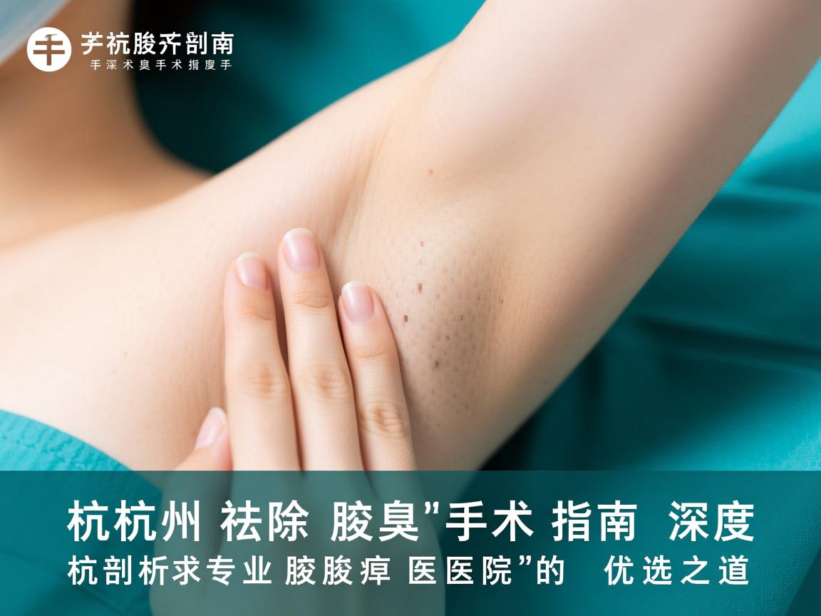 杭州祛除腋臭手术指南，深度剖析杭州专业腋臭医院的优选之道
