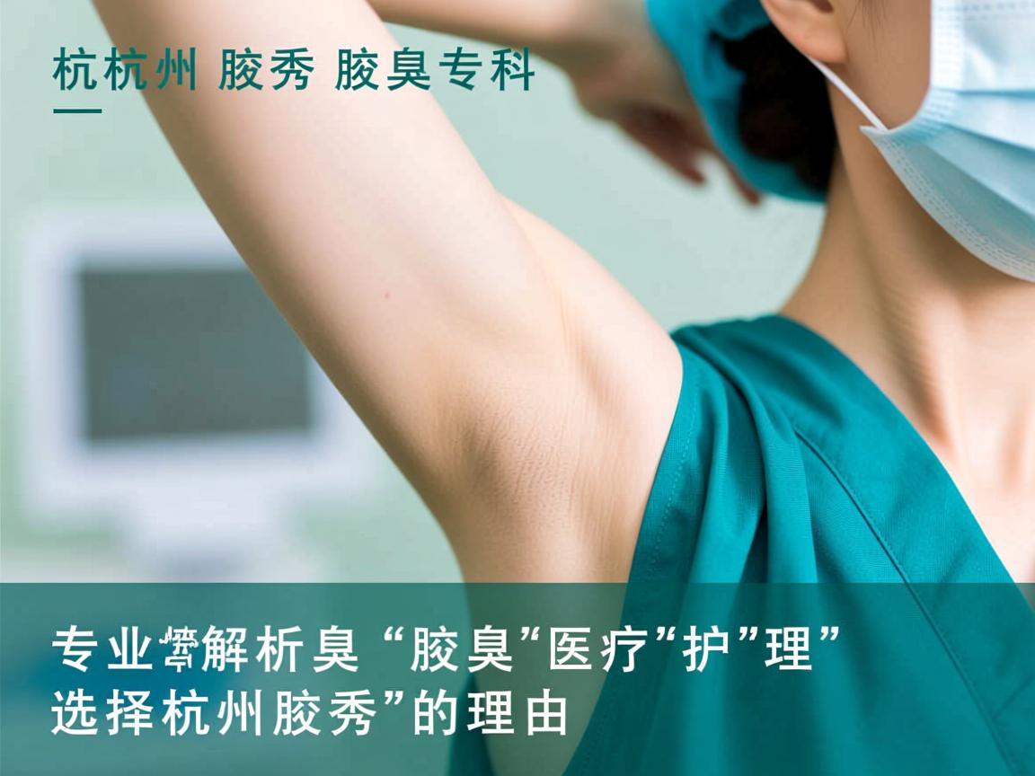 杭州腋秀腋臭专科，专业解析腋臭医疗护理，选择杭州腋秀的理由