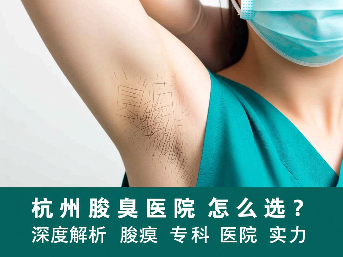 杭州腋臭医院怎么选？深度解析杭州腋臭专科医院实力