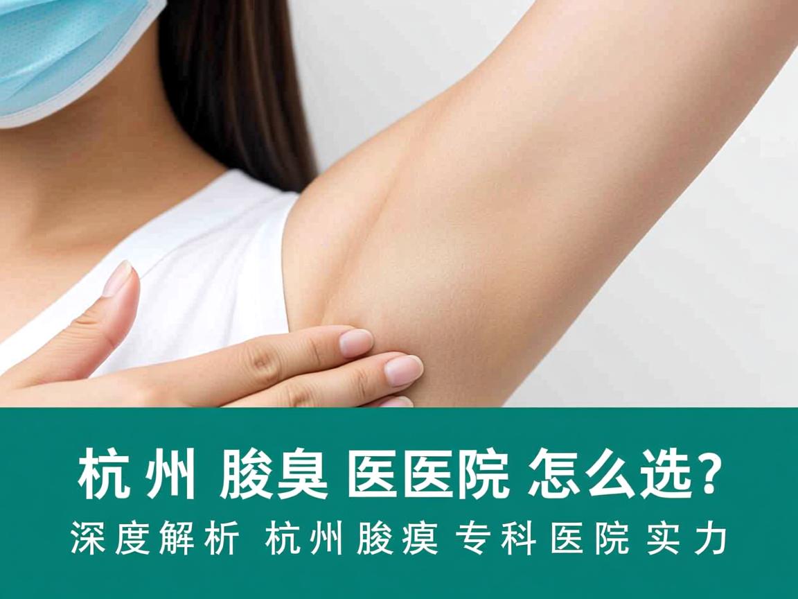 杭州腋臭医院怎么选？深度解析杭州腋臭专科医院实力