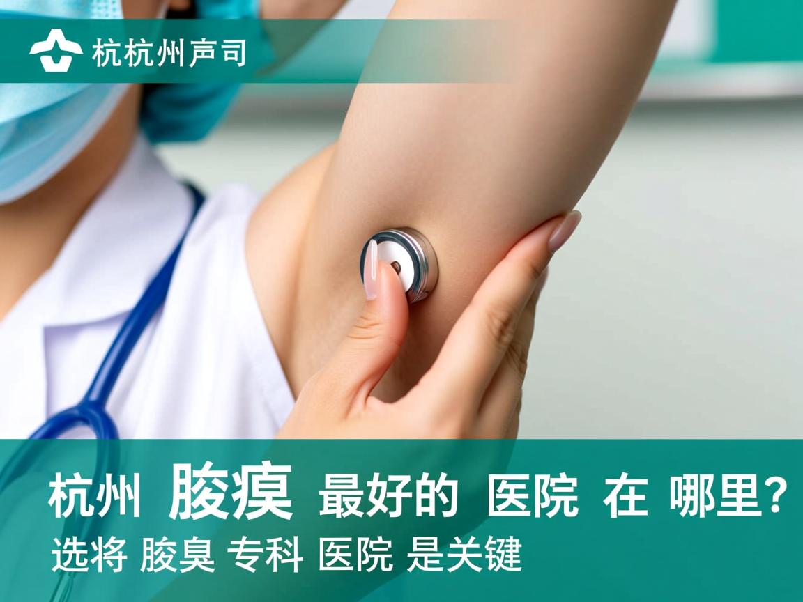 杭州腋臭最好的医院在哪里？选对腋臭专科医院是关键