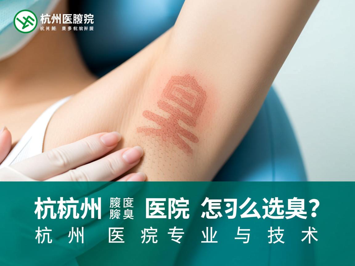 杭州腋臭医院怎么选？深度解析杭州腋臭医院的专业与技术