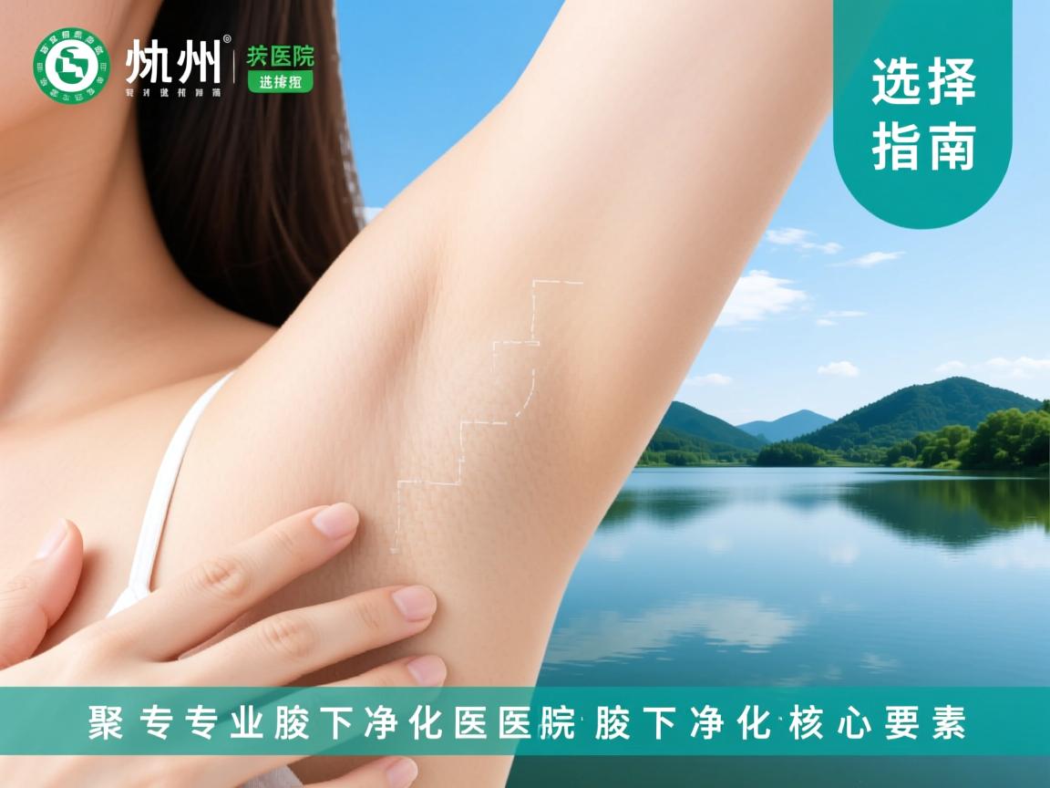 湖州专业腋下净化医院选择指南，聚焦腋下净化的核心要素