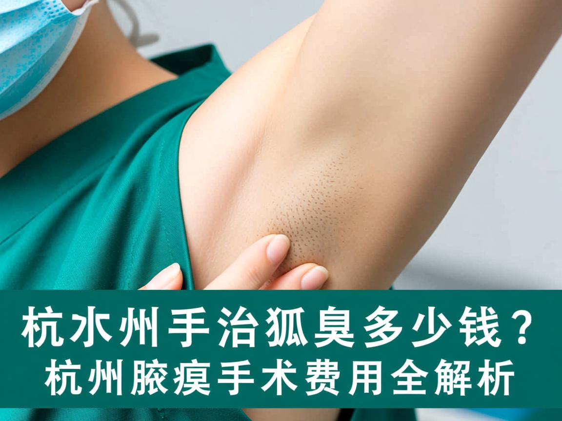 杭州手术治狐臭多少钱？杭州腋臭手术费用全解析