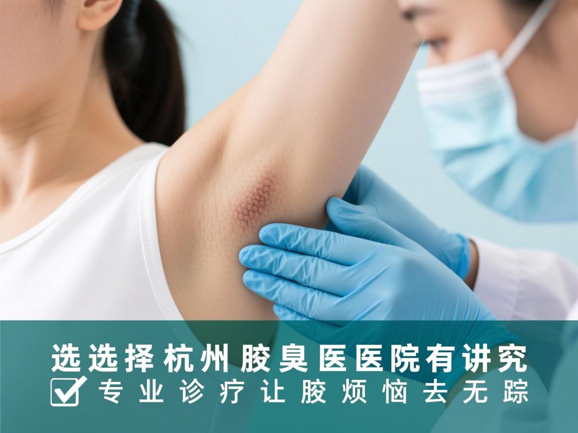 选择杭州腋臭医院有讲究，专业诊疗让腋臭烦恼去无踪