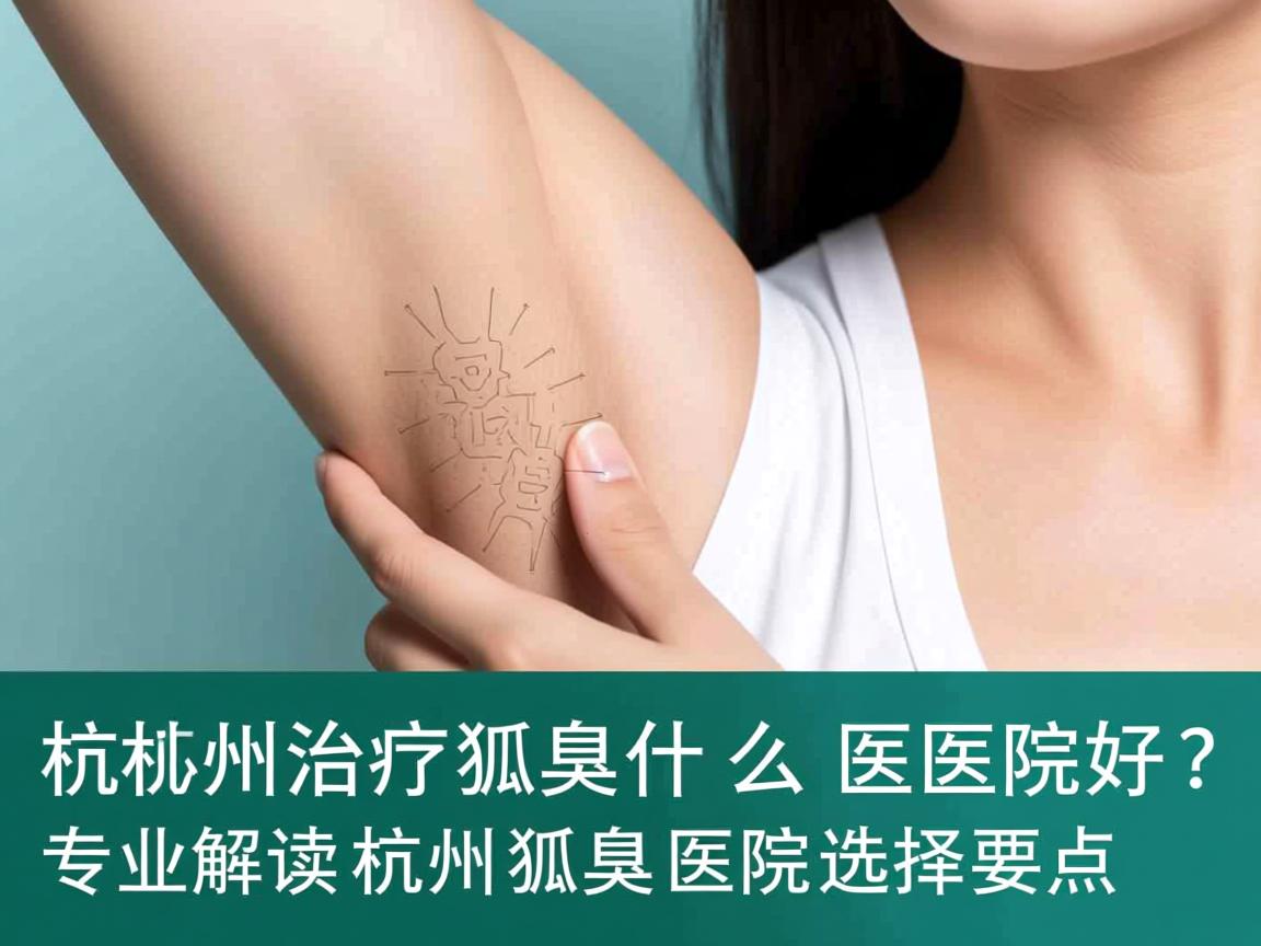 杭州治疗狐臭什么医院好？专业解读杭州狐臭医院选择要点